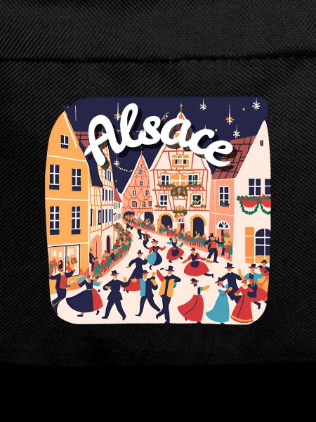 Alsace festive dance village