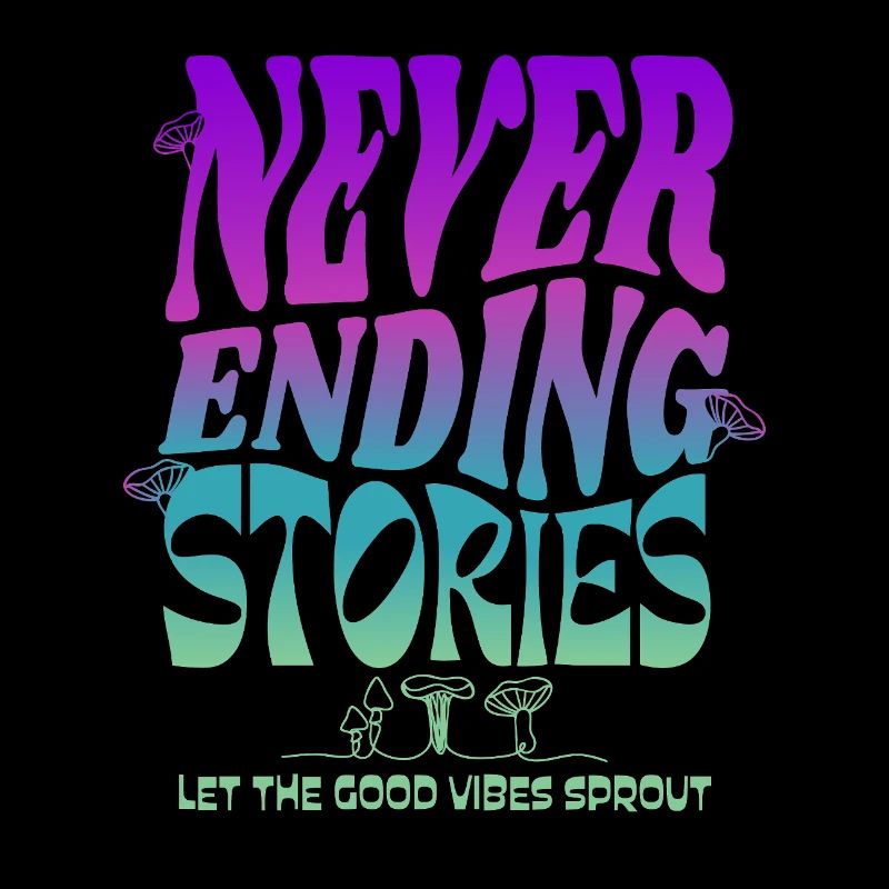 Psychedelisches Pilz-Design – Never Ending Stories
