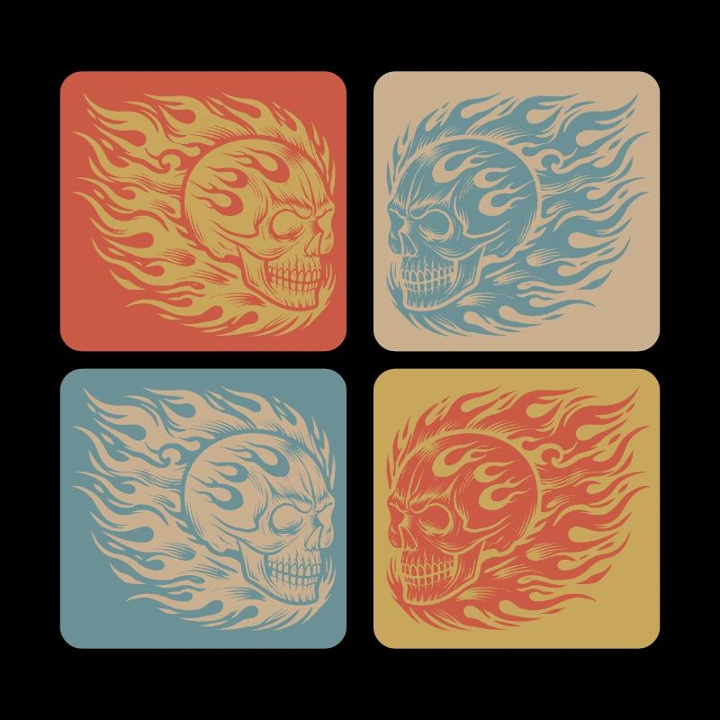 Flaming Skull – Biker & Rocker Style