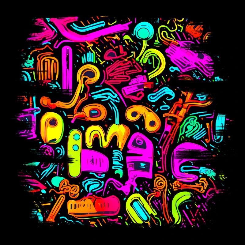 Neon Stil UV House Style