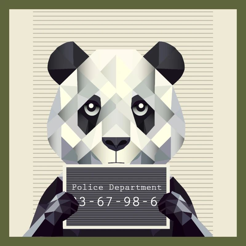 Panda Mugshot – Caught with animals!