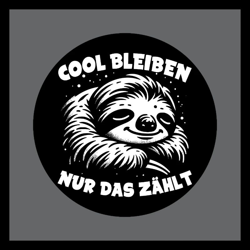 Faultier - immer cool bleiben - immer mit der Ruhe