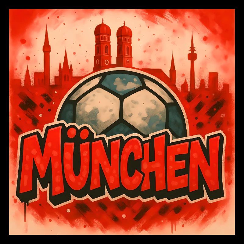 Munich in graffiti style
