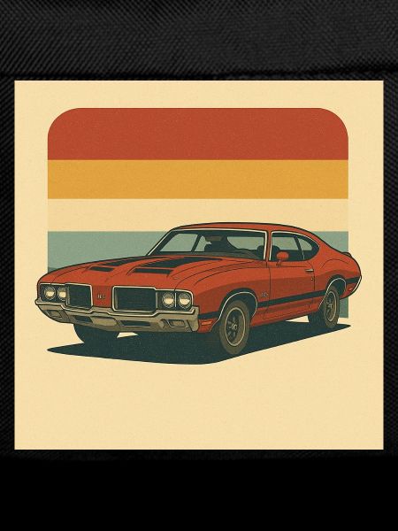 Retro Muscle Car Sun Salutation Design