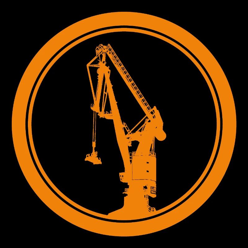 Harbour Crane Silhouette 01