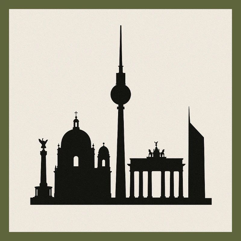 Berliner Skyline Silhouette