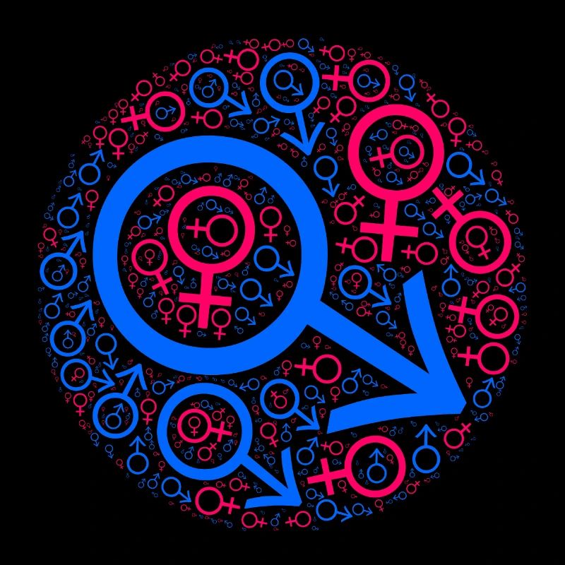 Gender muddle in circle design