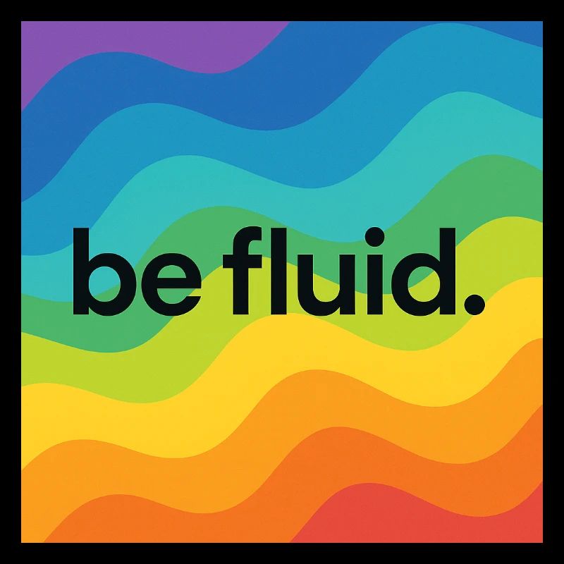 Be Fluid – LGBTQ+ Pride Design mit progressiver Bo