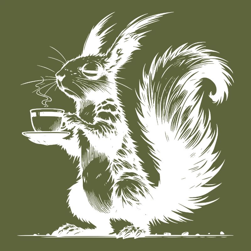 Small Squirrel, Big Cup Squirrel Caffeine