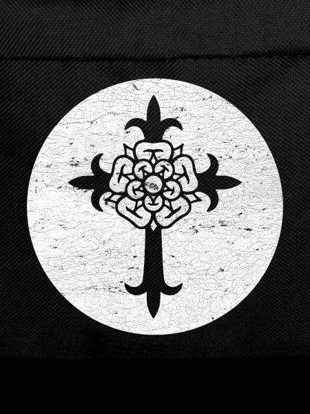 Medieval Floral Cross Design