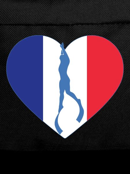 France Freediving Heart Flag