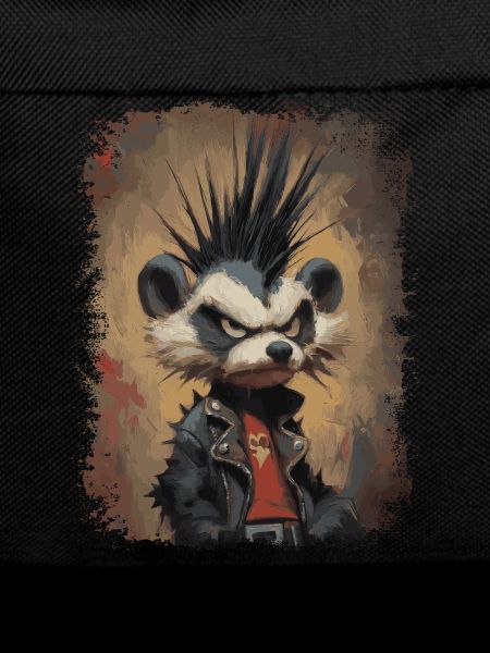 Funny Punk Rock Raccoon
