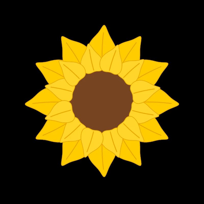 Sunflower Petal Pattern Illustration