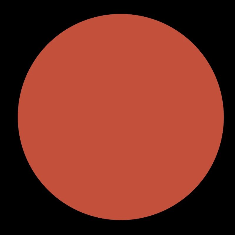 Abstract Earth Tones Pattern - Circle in Dark Red