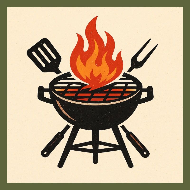 Fiery barbecue evening