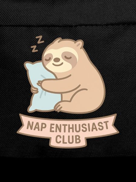 Sleeping raccoon illustration
