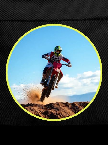 Motocross colour logo - Yellow