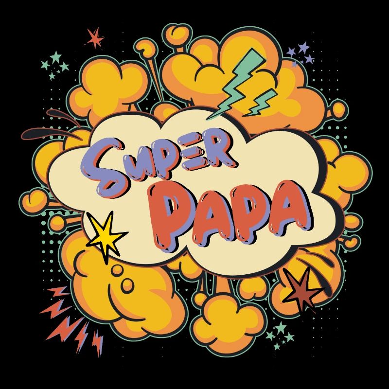 Super Dad Comic Explosion