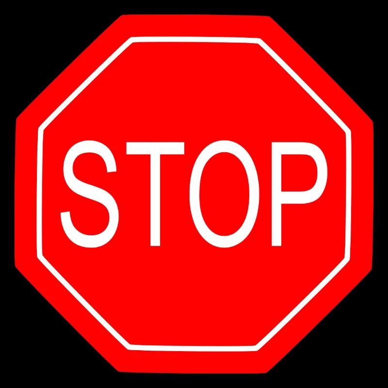 Stop Sign Bold Graphic Print