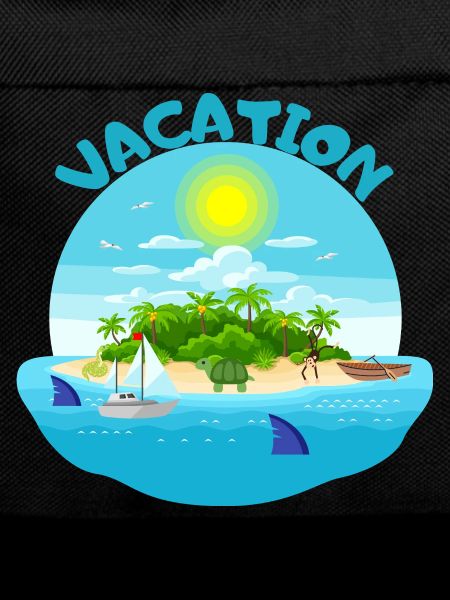 Tropical island idyll beach design