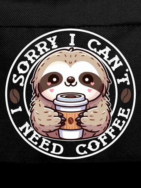 Faultier Süßer Runder Kaffee