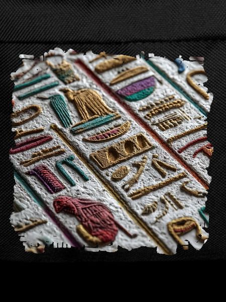 Bunte ägyptische Hieroglyphen Muster