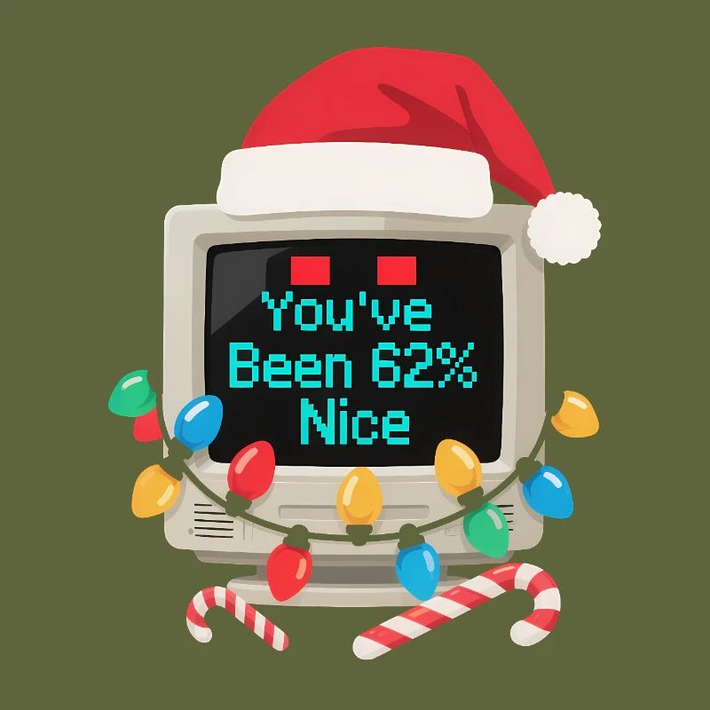 Ordinateur Noël AI Sarcastic Tech Gift