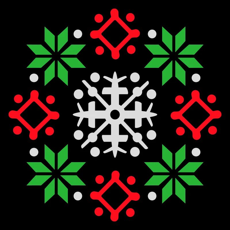 flocons de neige motif Noël pull neige