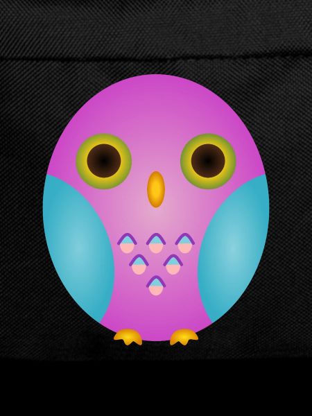 Lavender Owl with Cyan Wings