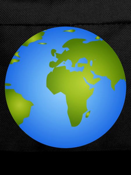 Blue Earth – Stylish Globe Illustration