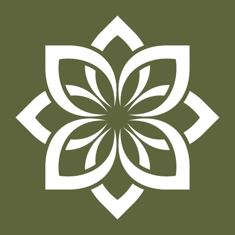 Mandala Fleur Blanche Chogan
