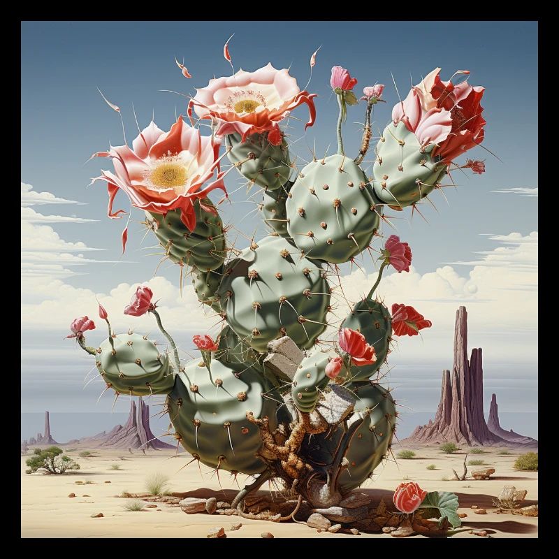 Fleur de cactus Magie du désert