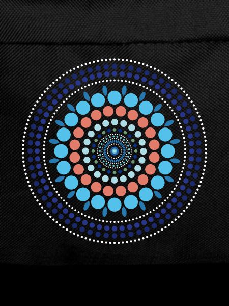 Blue Gradient Dot Mandala