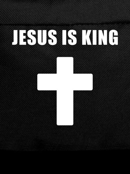Jesus Is King Minimal Cross Design