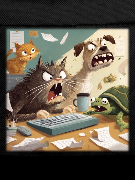 Tierisches Bürochaos