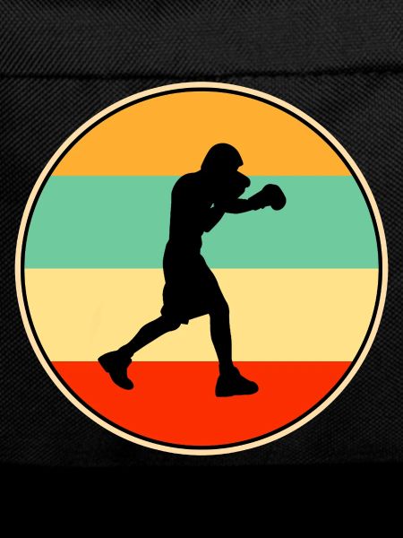 Retro-Box-Silhouette-Kampfsportler