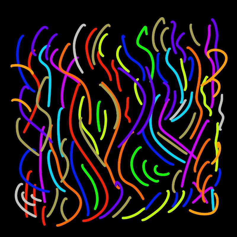 La couleur coule sur le néant