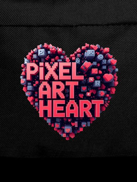 Pixel Art Herz Collage