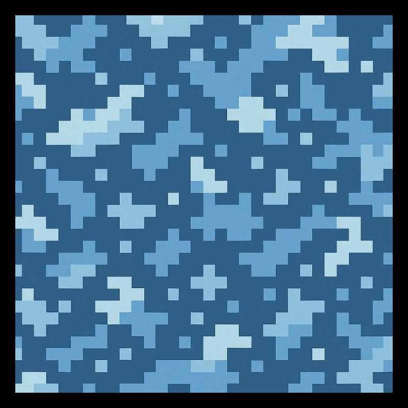 Blue pixel pattern