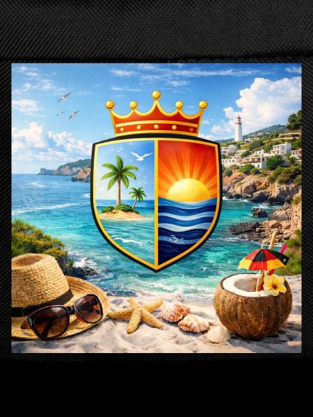 Coastal Coat of Arms Tropical Shield