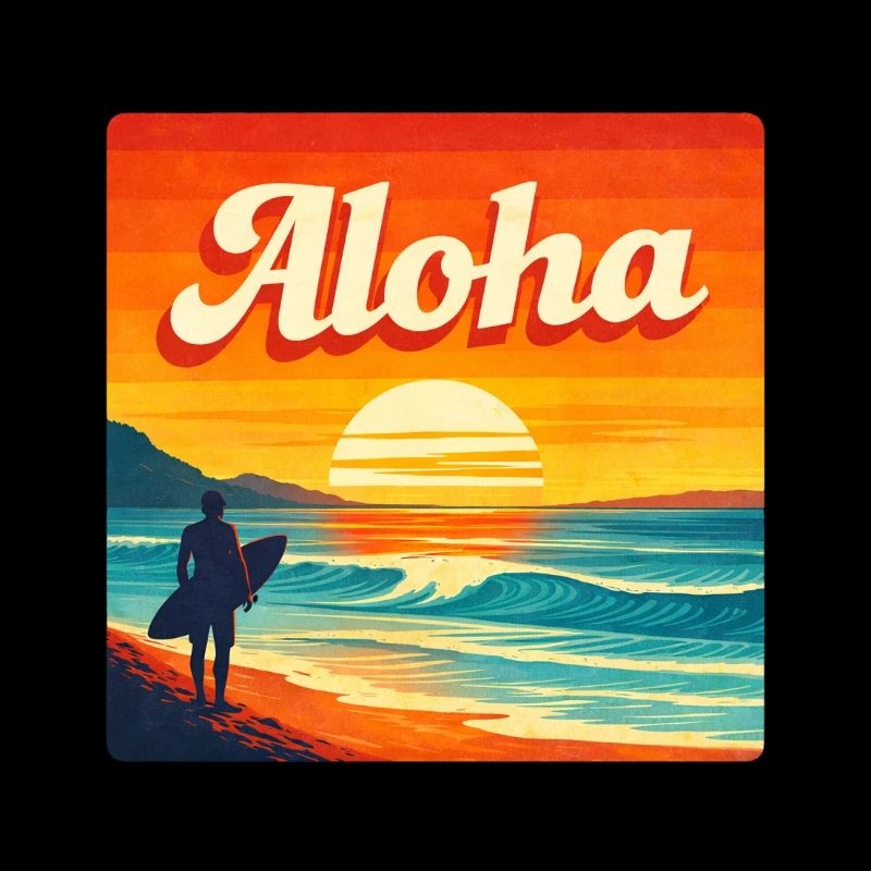 Aloha Sunset Surf