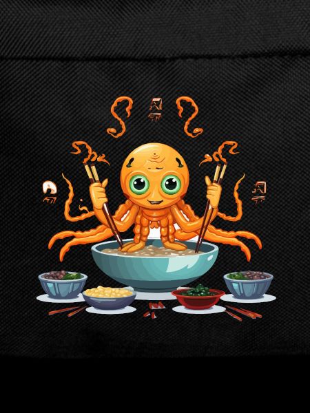 Small tentacle in ramen soup