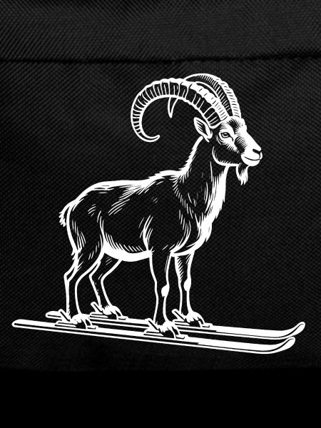 Funny ibex for skiers
