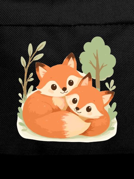 Süßes Fuchs Pärchen im Wald