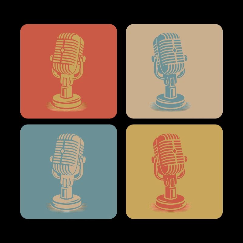 Retro Microphone Pop Art