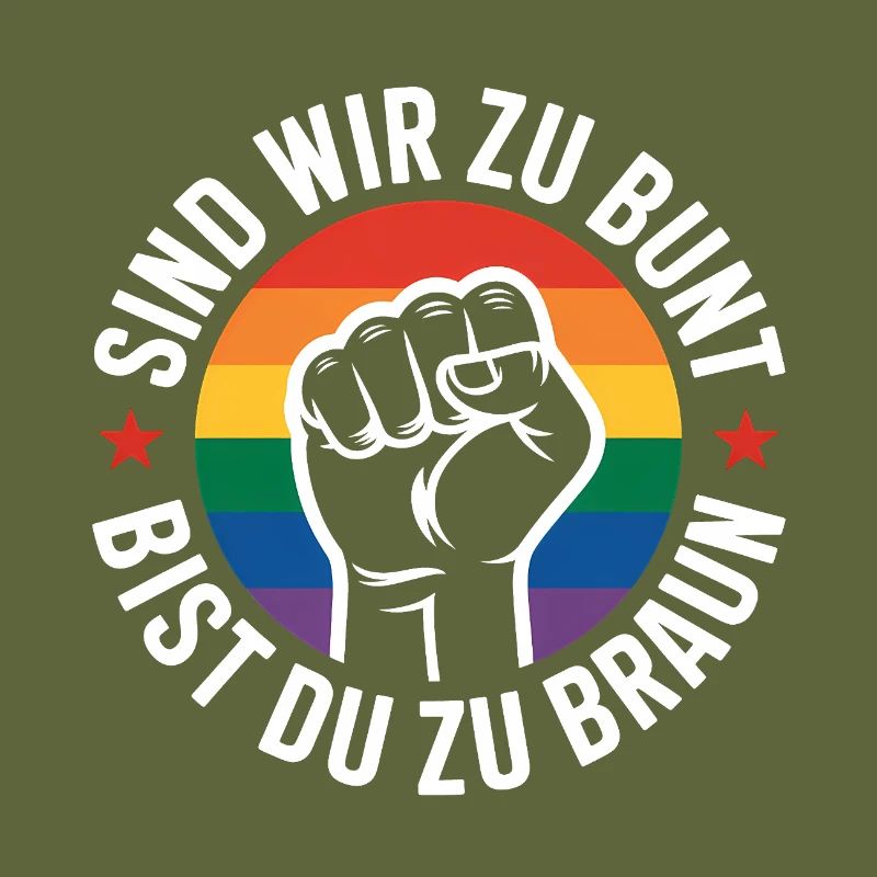 Are We Too Colorful - Antifa Pride Tee