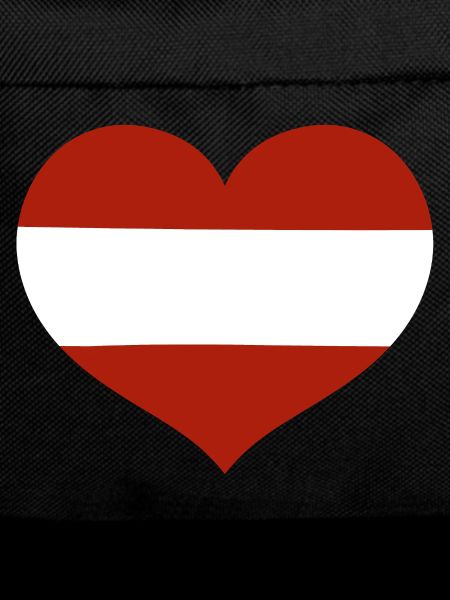 Austrian Flag Heart
