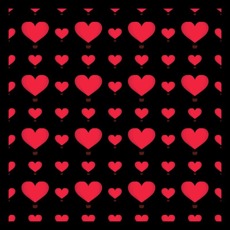 Heart Balloon Pattern