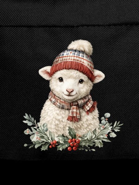Winter Sheep with Scarf