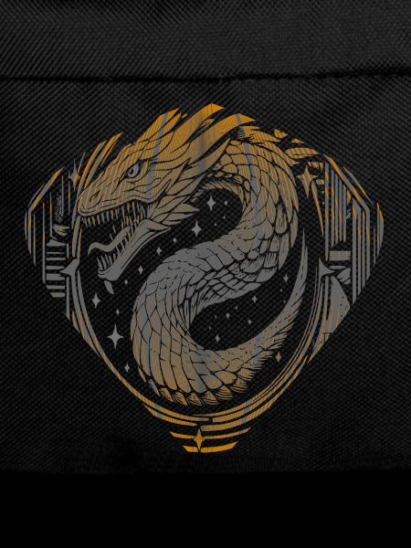 Celestial Dragon Serpent - Cosmic Gold & Silver 